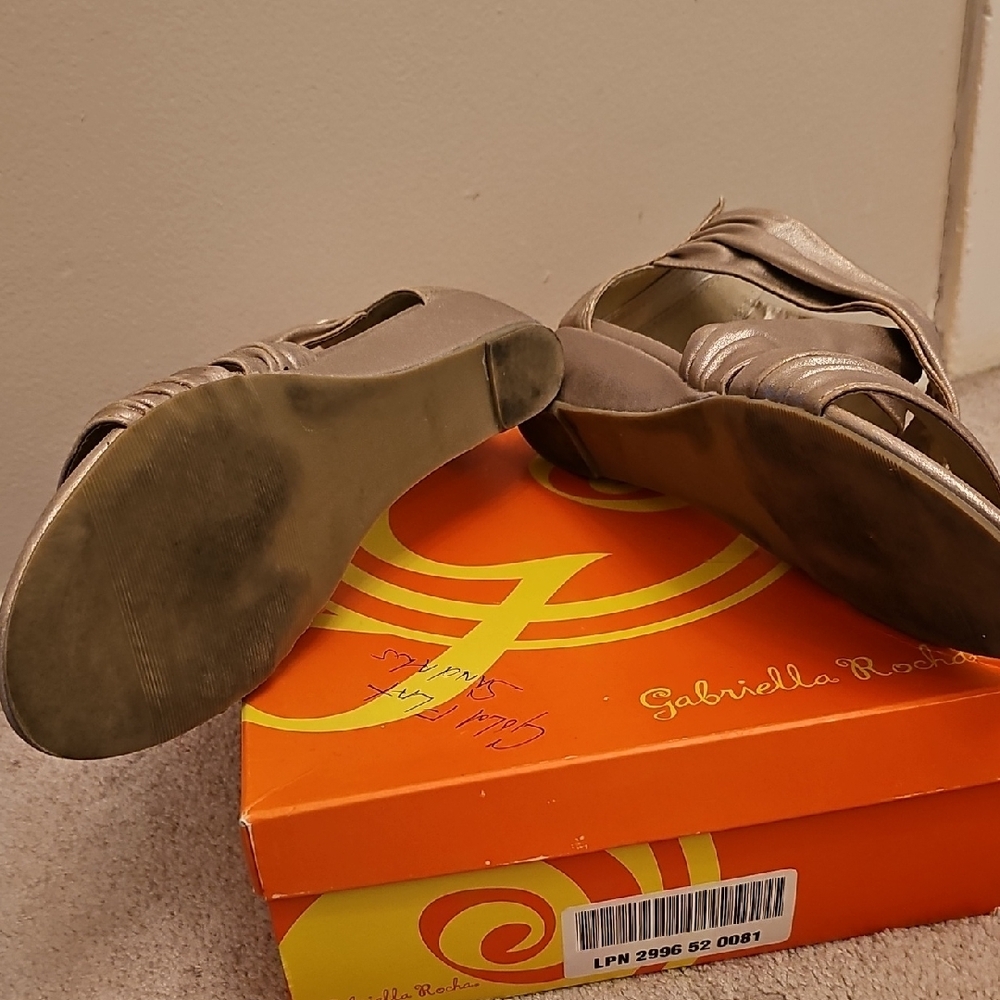 Gabriella Rocha Metallic Wedges - Picture 5 of 6